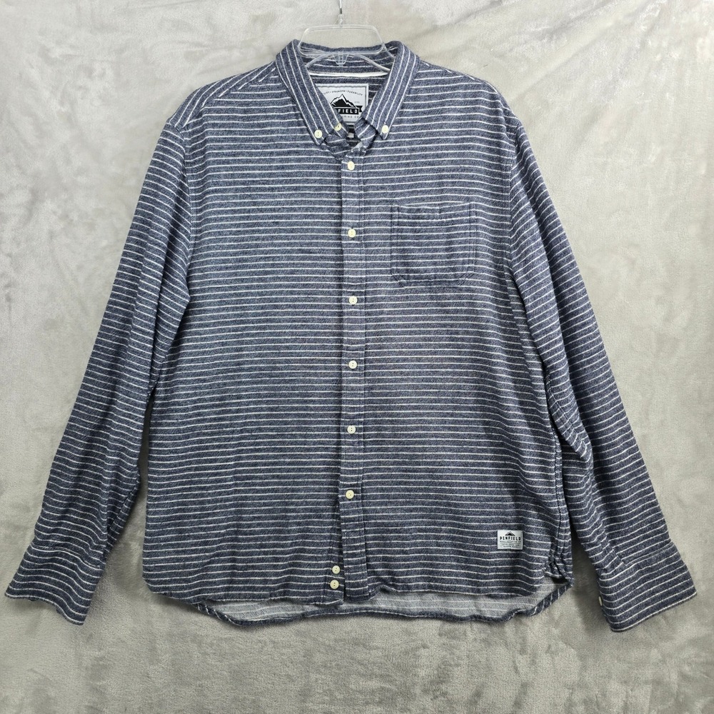 Penfield Mens Classic Fit‎ Striped Button Down Long Sleeve Shirt Size XL